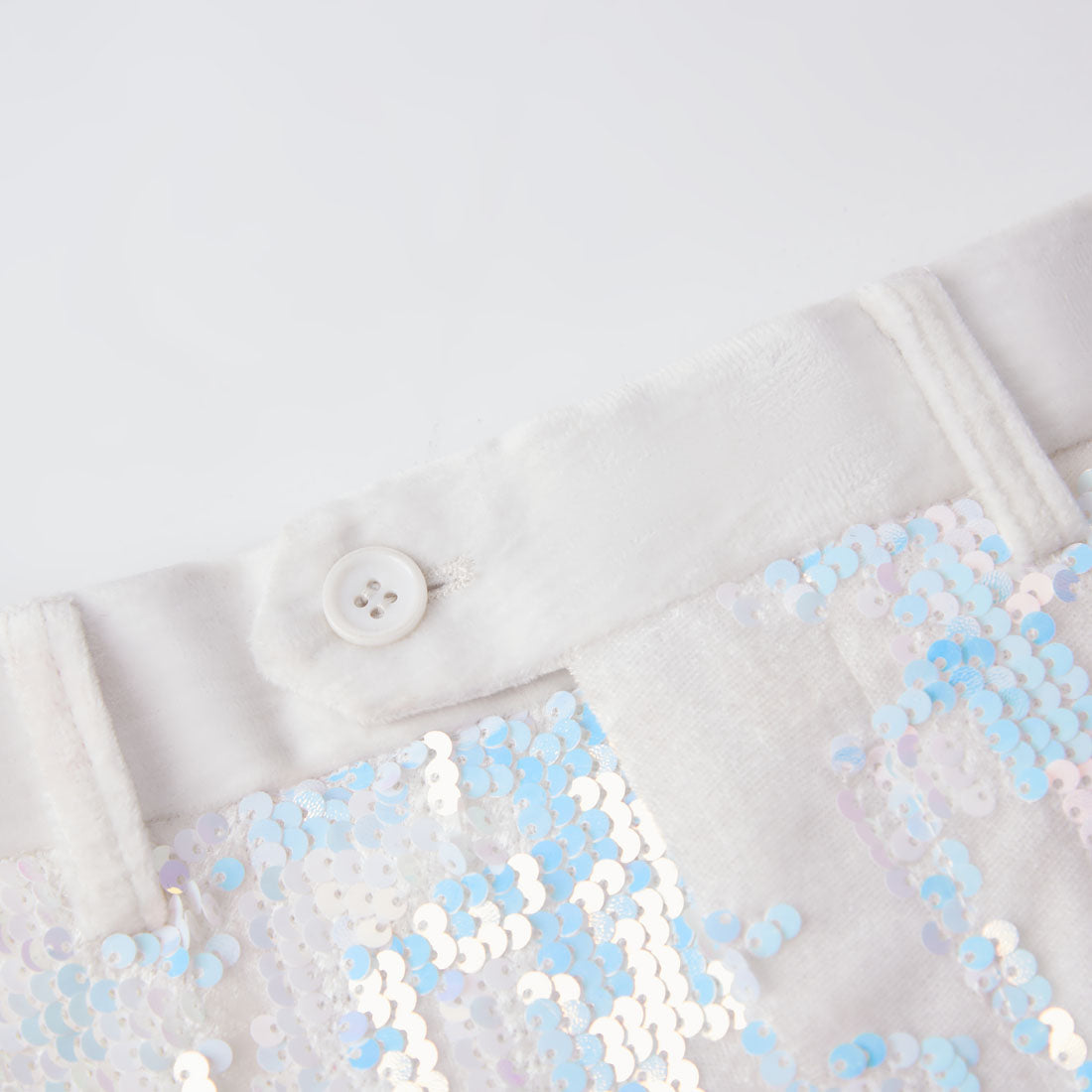 【Select pants size for set】 Men's Fashion Sequin White Pants