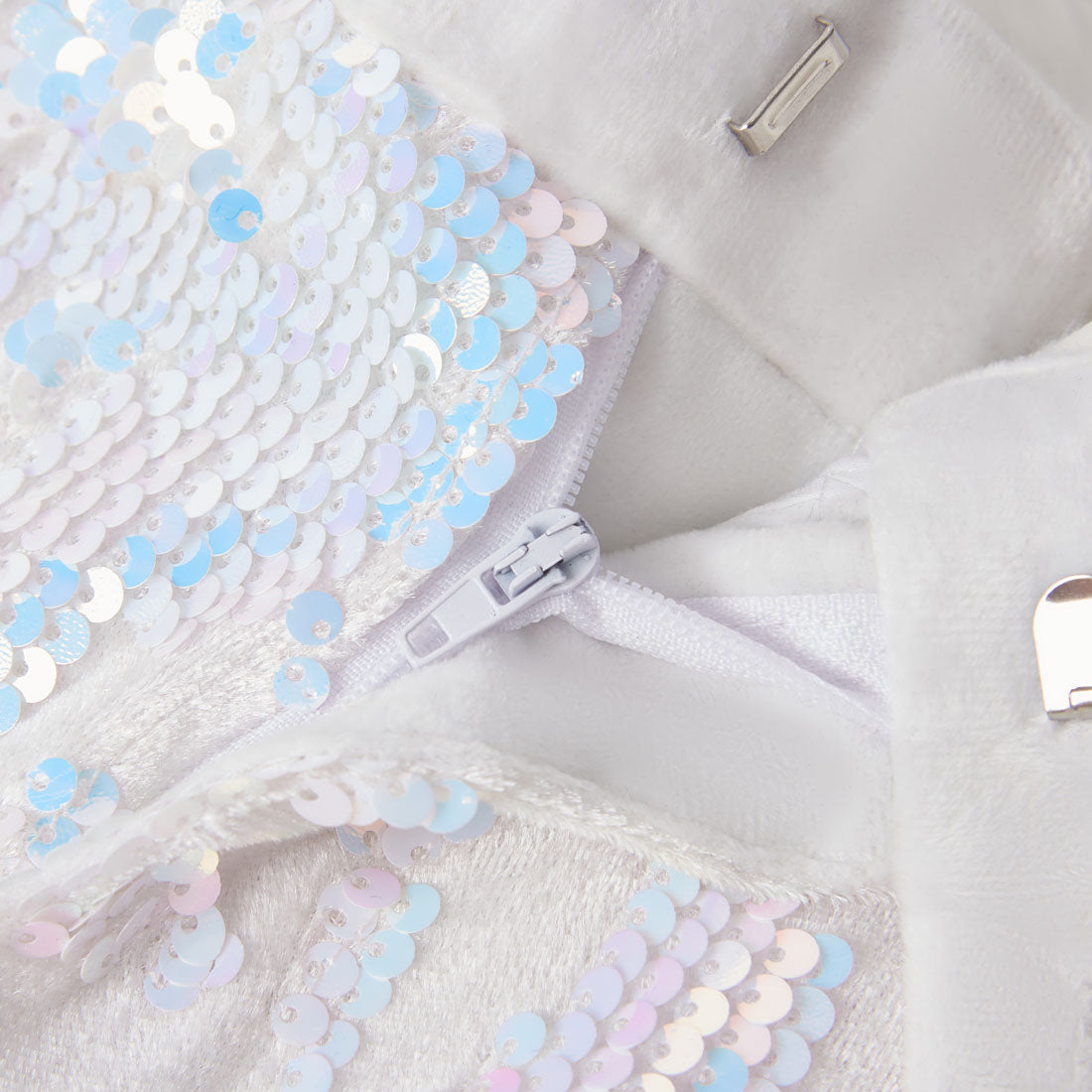 【Select pants size for set】 Men's Fashion Sequin White Pants