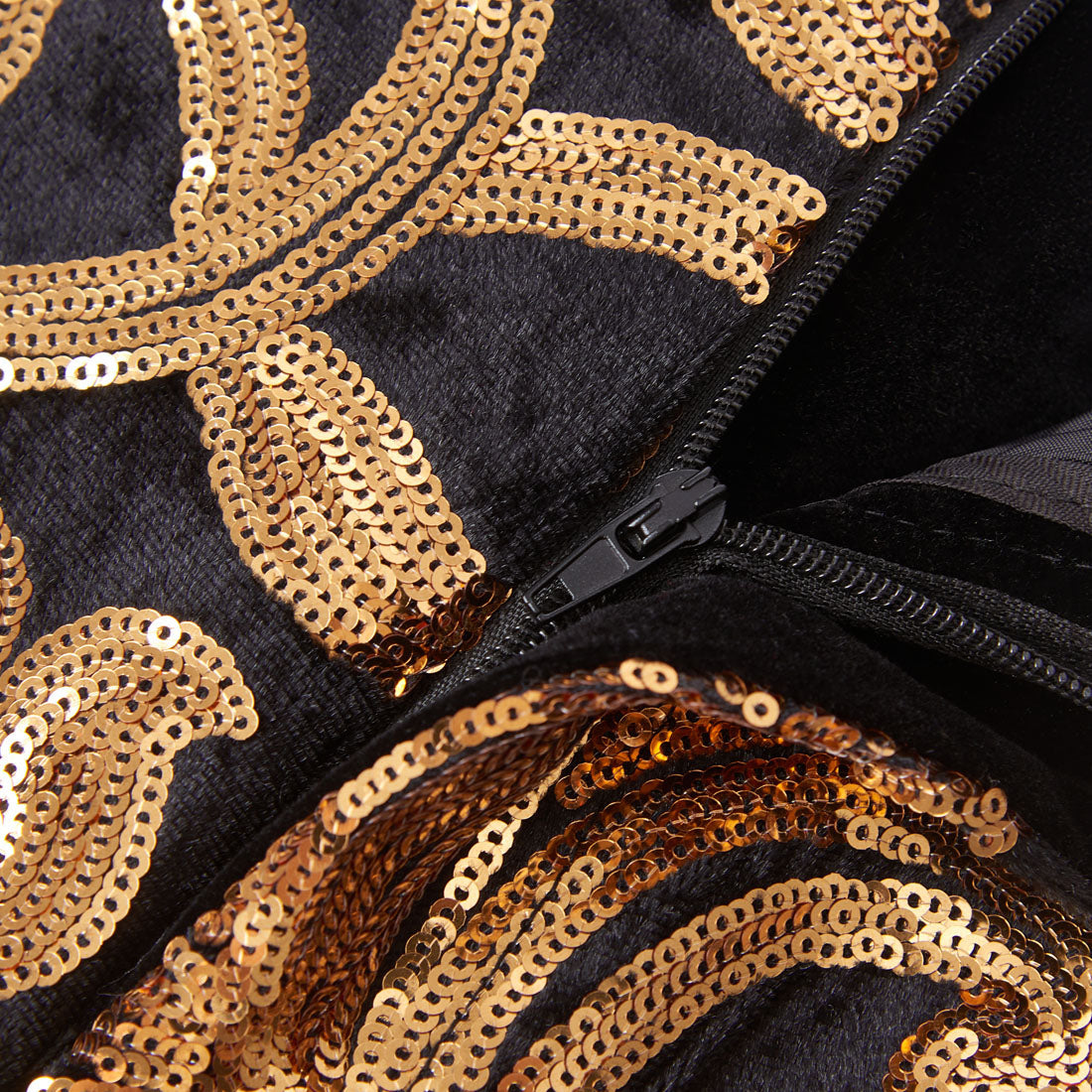 Men's 2-Piece Golden Blossom Black Sequin Tuxedo Jacket