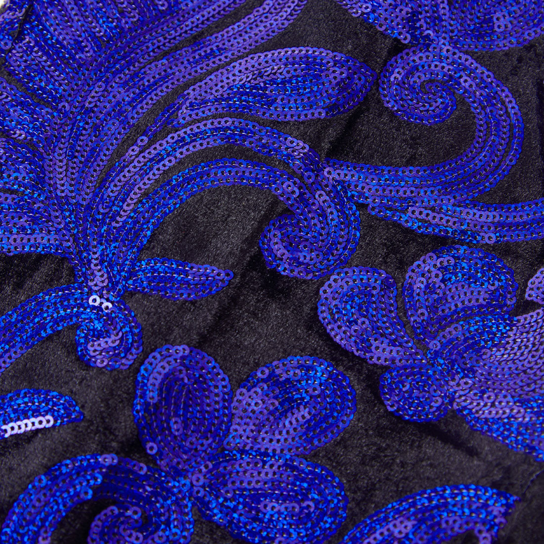 Men's Shiny Luxury Embroidery Pants Blue