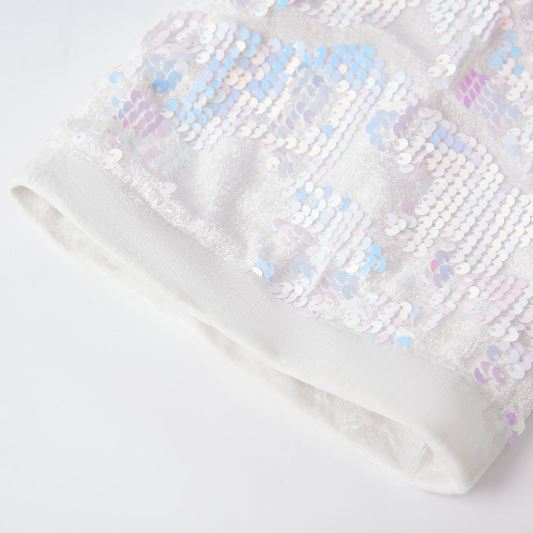 【Select pants size for set】 Men's Fashion Sequin White Pants