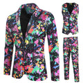 Men's 3-Piece Party Theme Black Suit