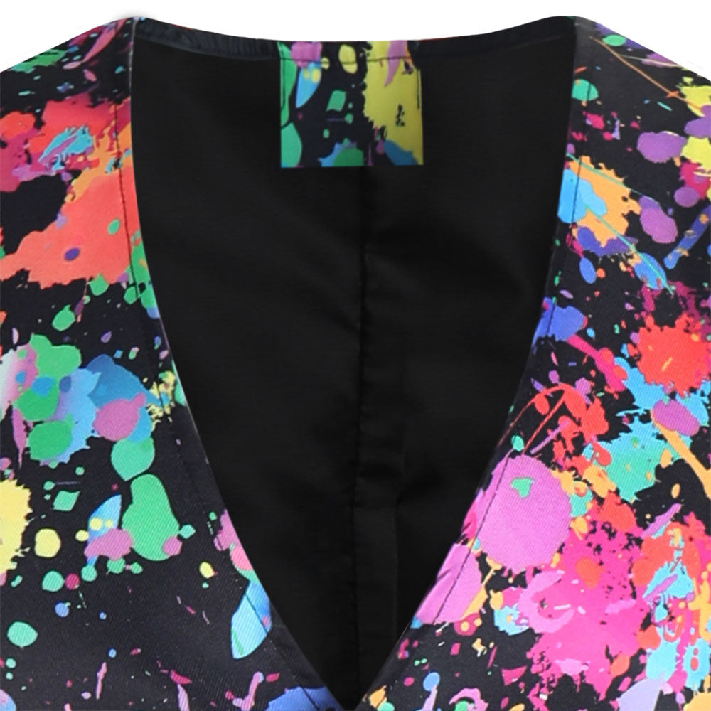 Men's 3-Piece Party Theme Black Suit