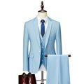 Men’s 3-Piece Classic All Blue Wedding Tuxedo