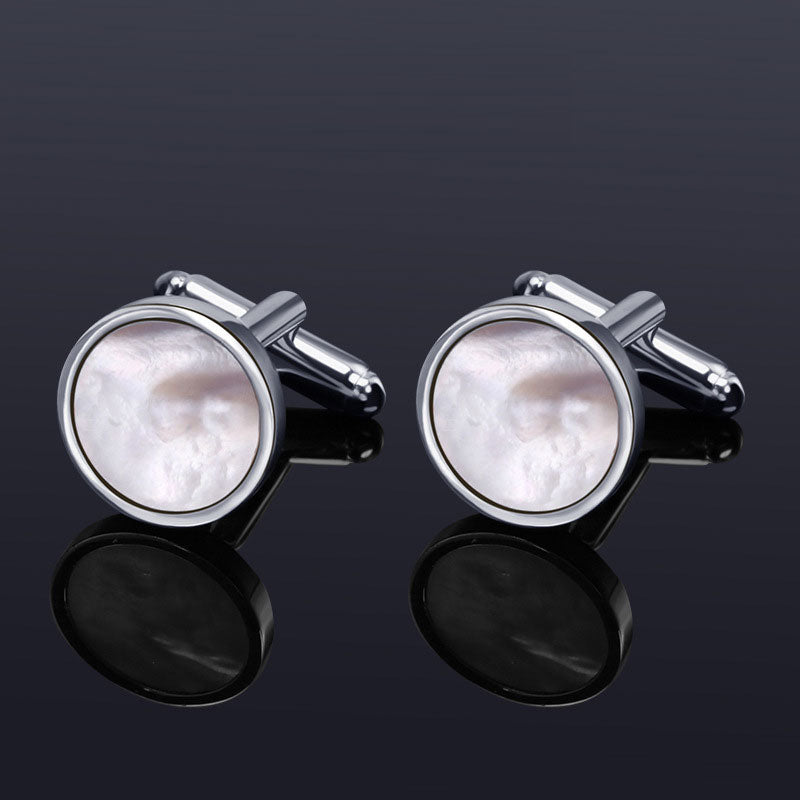 French Mother-of-pearl Inlaid Cufflinks