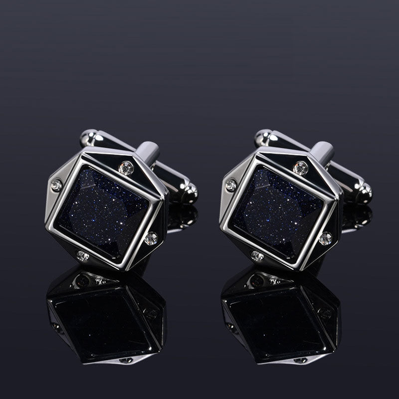Multifaceted Inlay Crafted Shirt Cufflinks
