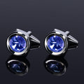 Crystal Inlaid Cufflinks