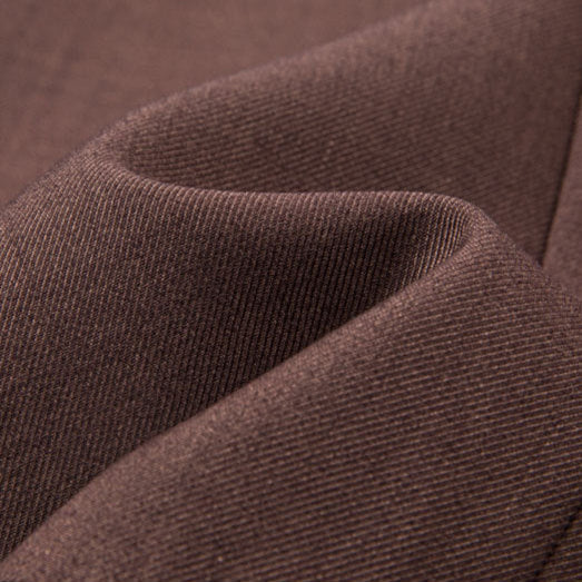 Men's 3-Piece Striped Dark Brown Suit with a Coffee-colored Vest