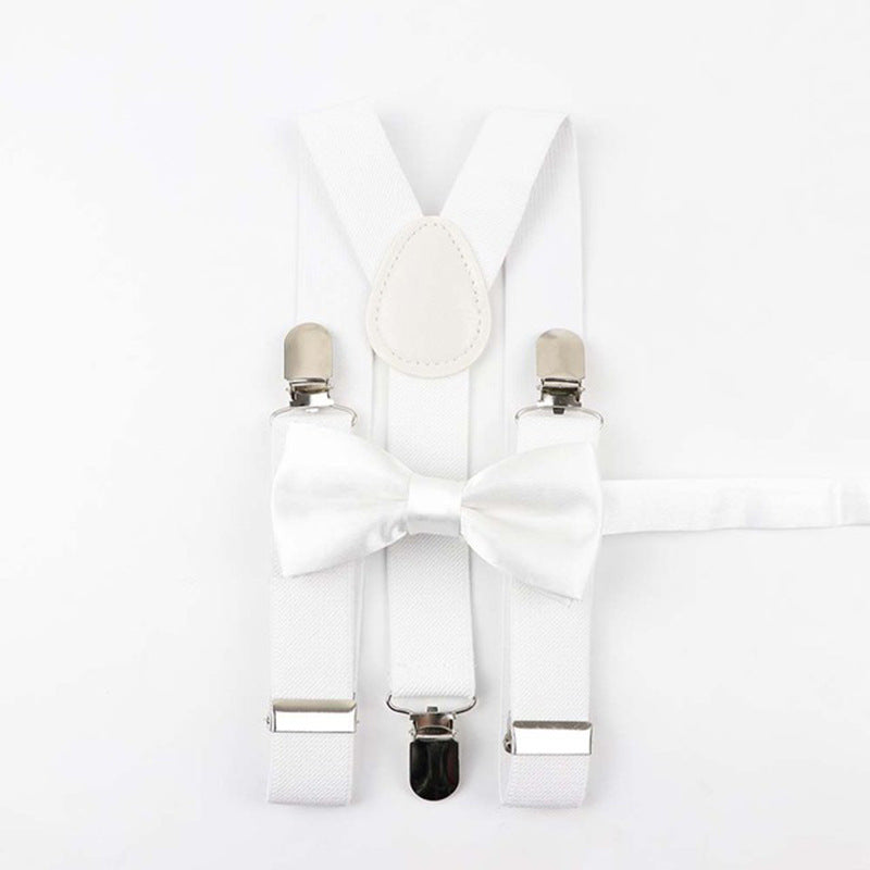 Men's Classic Bow Tie & Suspenders Set 16 Color