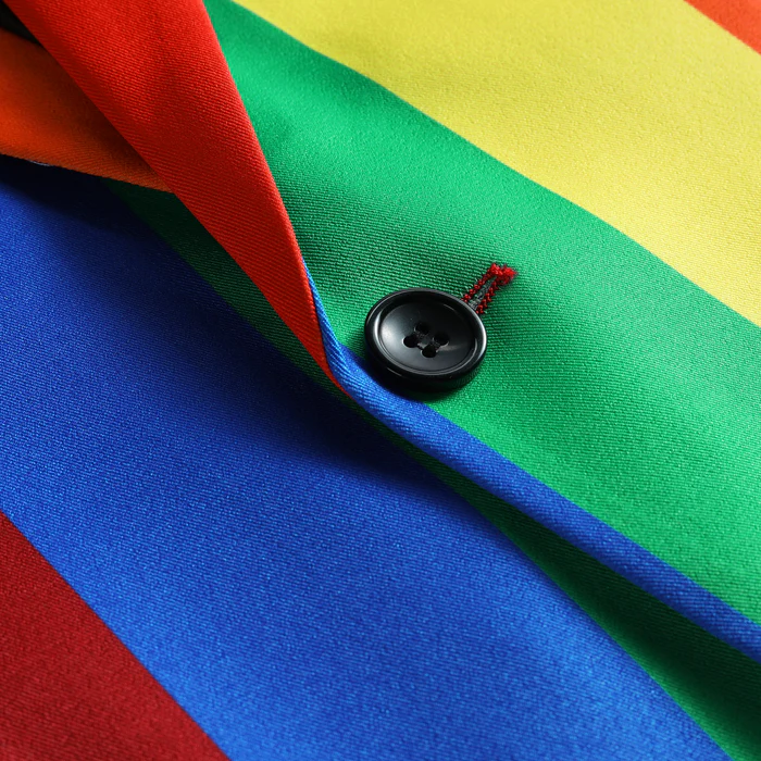 Men's 2-Piece Rainbow Pride Parade Blazer