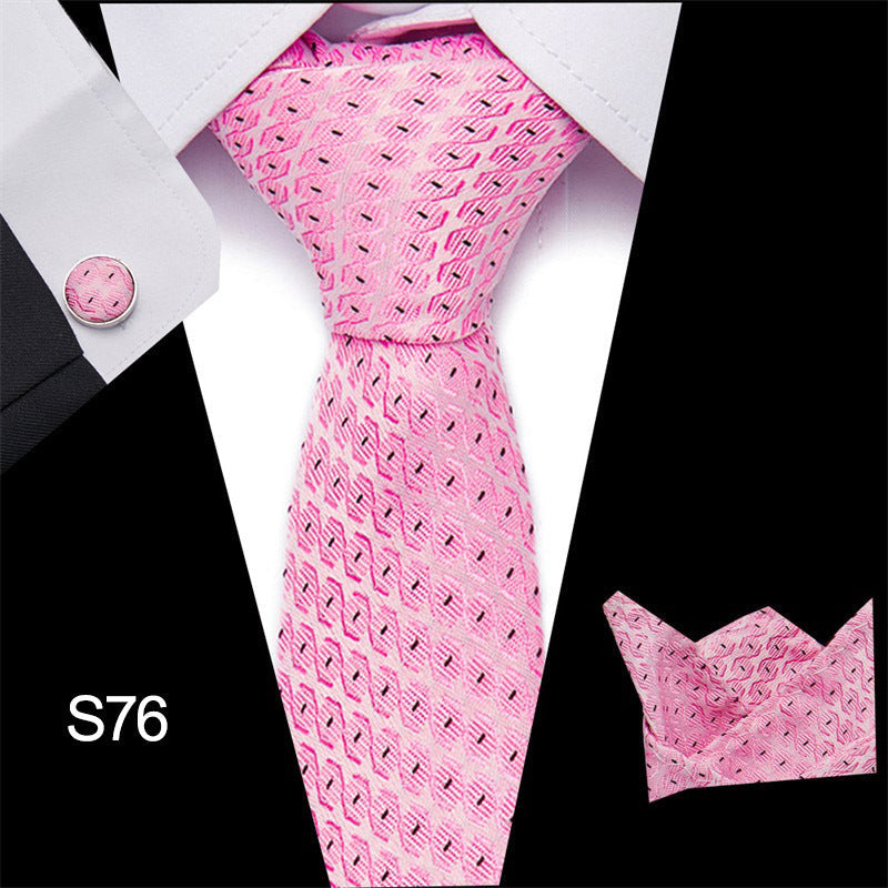 The Pink Tie Pocket Cufflinks Collection