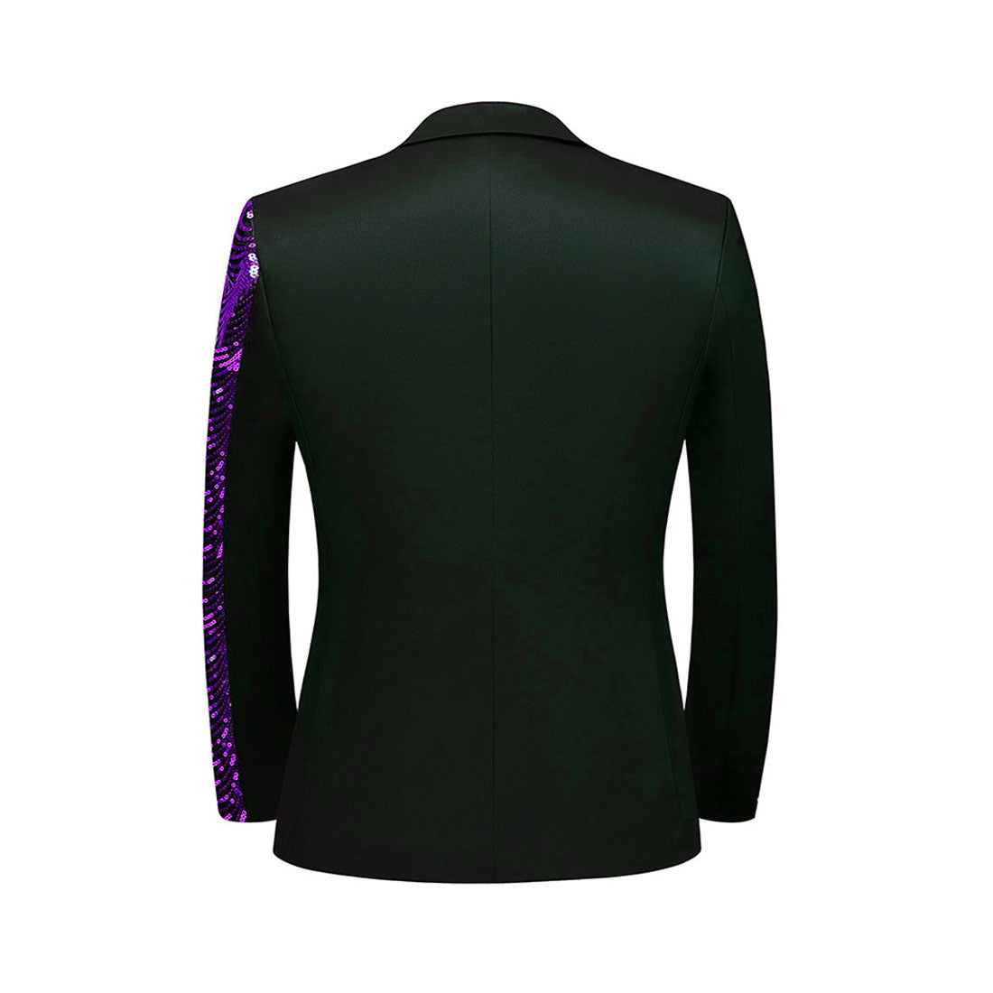 Boy's 2-Piece Purple Sequin Water Ripples Black Dress