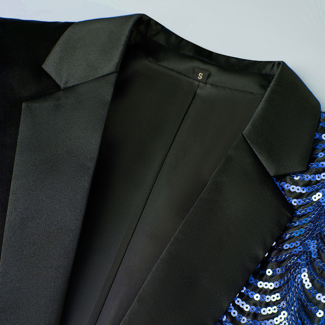 Boy's 2-Piece Navy Sequin Water Ripples Black Dress