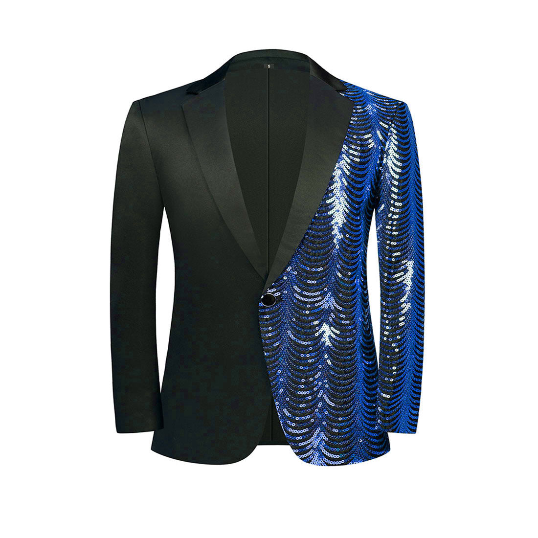 Boy's 2-Piece Navy Sequin Water Ripples Black Dress