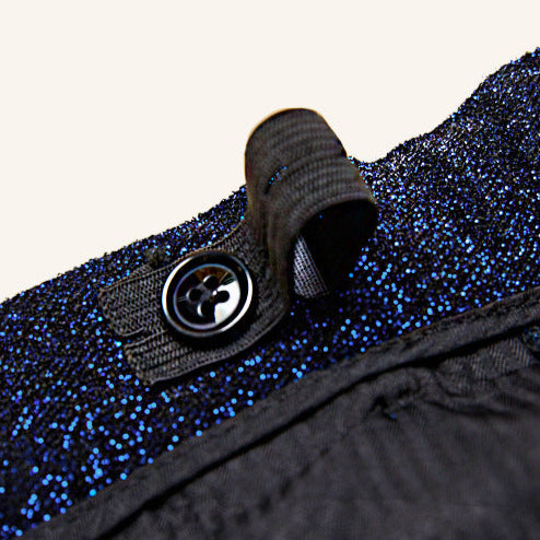 Boy's 3-Piece Navy Blue Sequin Suit Set