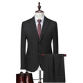 Men's 3-Piece Black Texture Suit Set