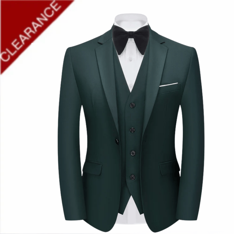 Men's Emerald Green Suit Stylish One Button