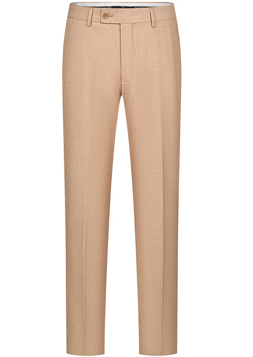 Men's 3-Piece Gold Jacquard Champagne Wedding Suit