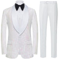Men's Sequin White Jacket Pink Falling Stars