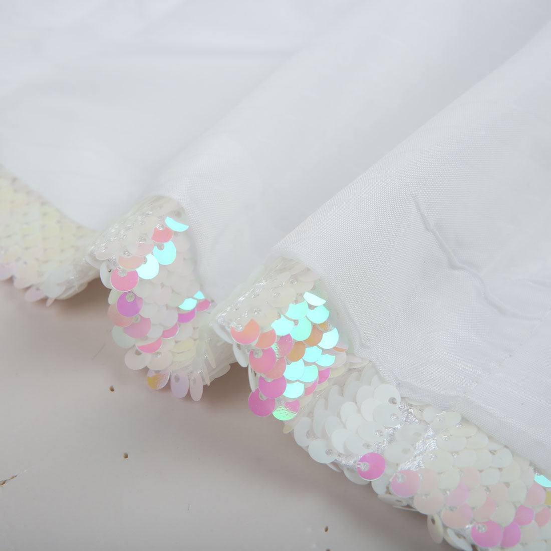 Men's Shawl Lapel Pink Gradient Sequin White Tuxedo