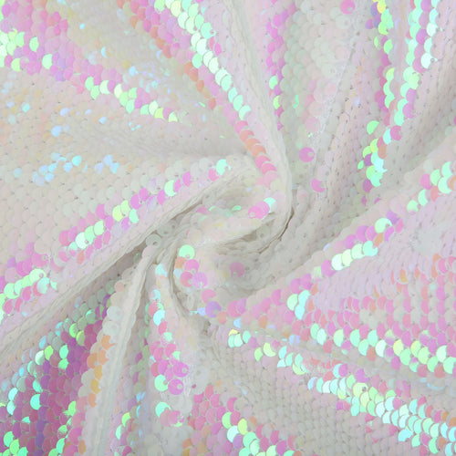 Men's Shawl Lapel Pink Gradient Sequin White Tuxedo