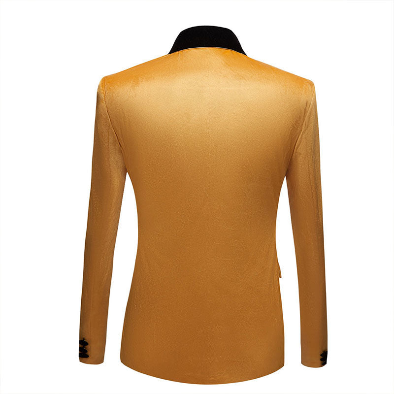 Men's Gold Tuxedo Luxurious Velvet