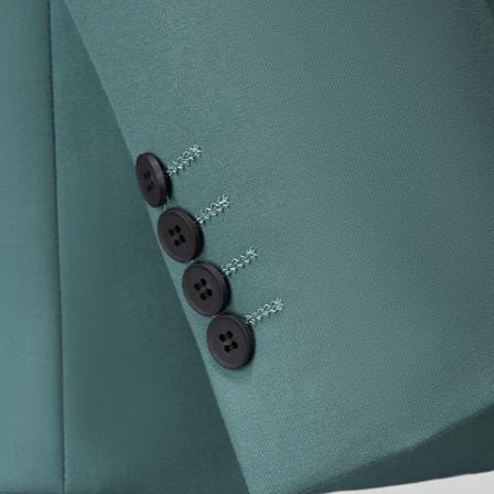 Men's Three-Piece One-Button Sage Green Wedding Suit