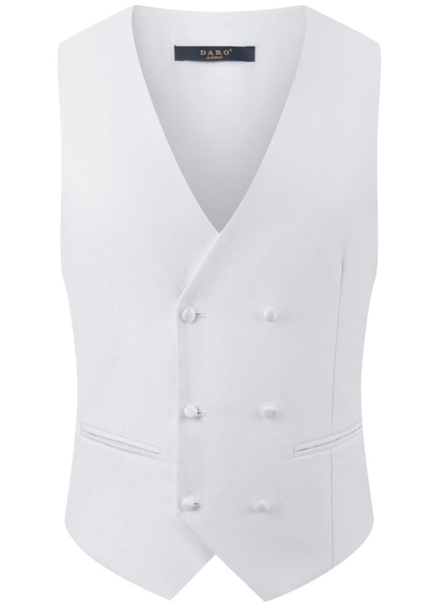 Men’s White 3-Piece Hotfix Crystal Peak Lapel Tuxedo Set