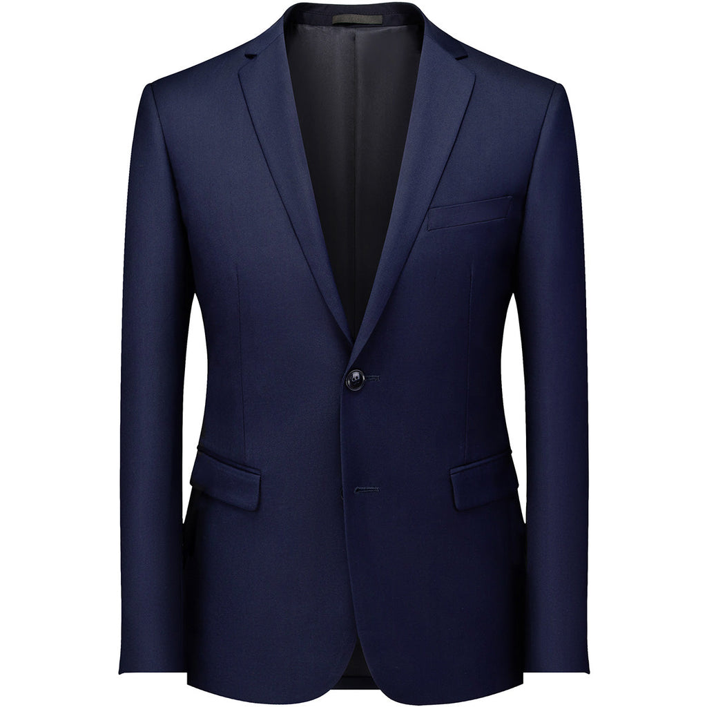 Men's 2-Piece Classic Two Button Casual Navy Suit