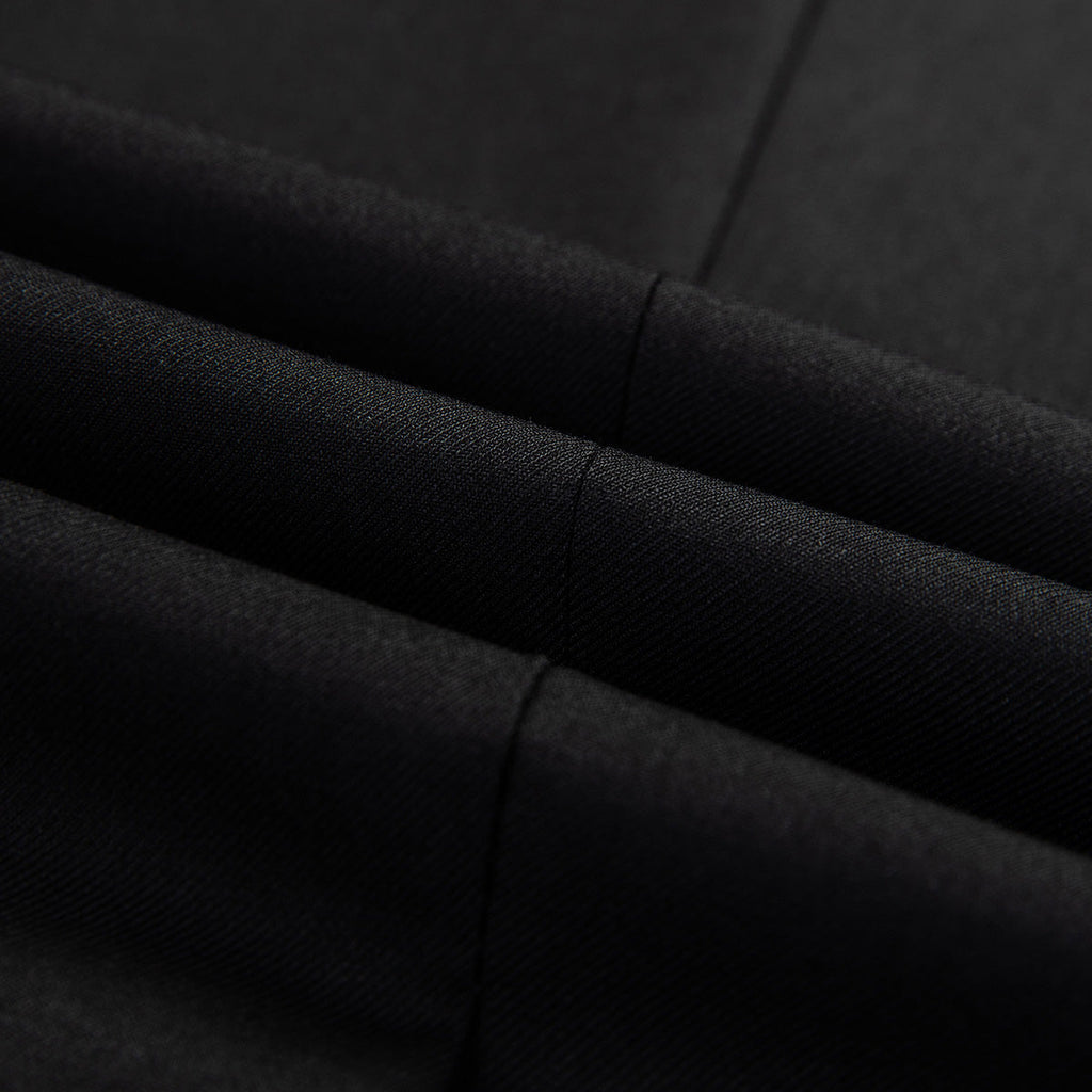 Men's 2-Piece Classic Two Button Casual Black Suit