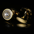Round Gold French Cufflinks