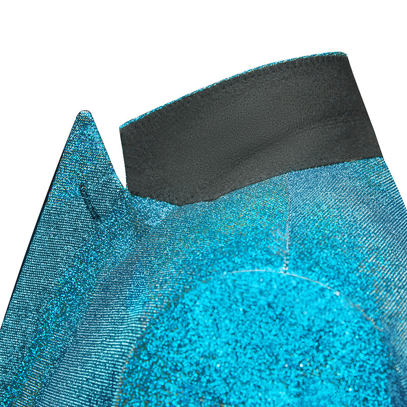 Men's 2-Piece Peak Lapel Blue Sequin Jacket