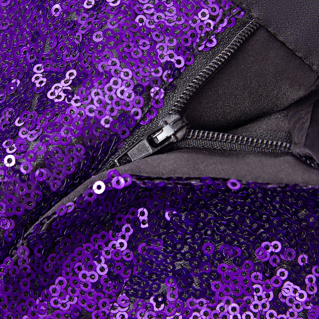 Men's Gradient Sparkling Purple and Black Sequin Jacket