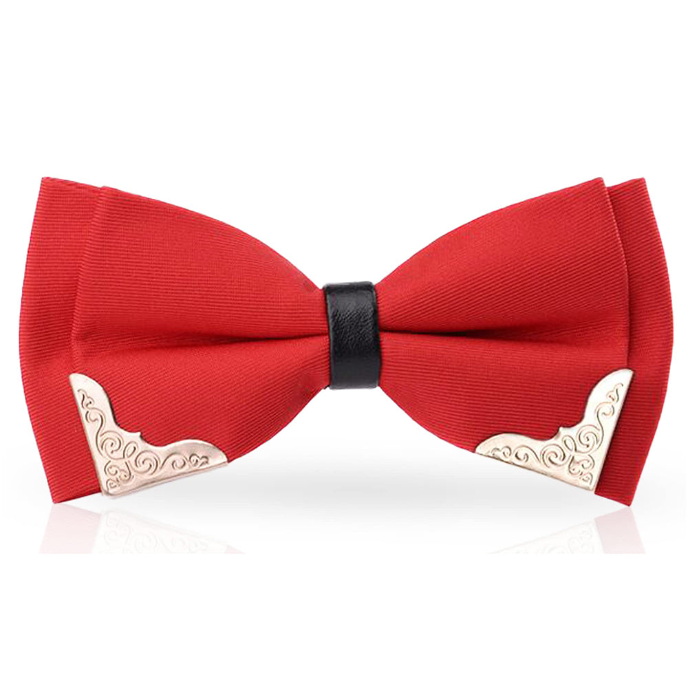 Men's Metal Gold Bow Ties
