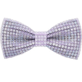 Rhinestone Light Purple Bow Tie