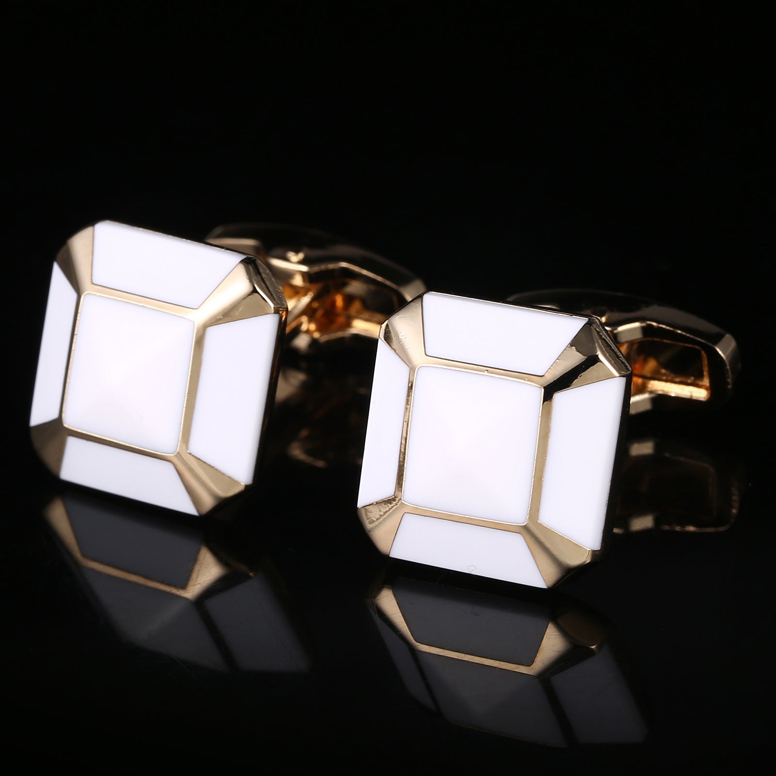 Rose Gold Inlaid Cufflinks