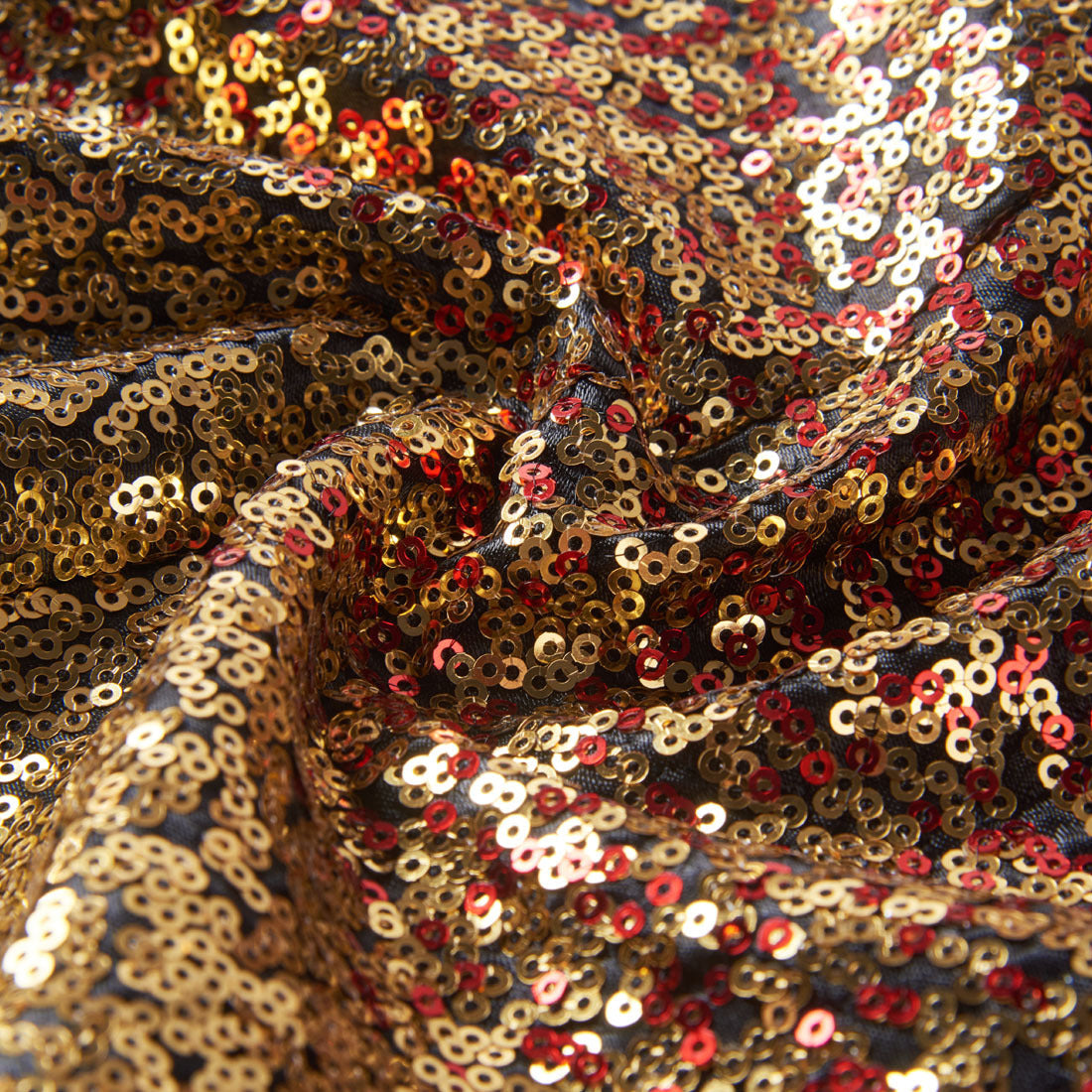 Men's Gradient Sparkling Red and Gold Tuxedo