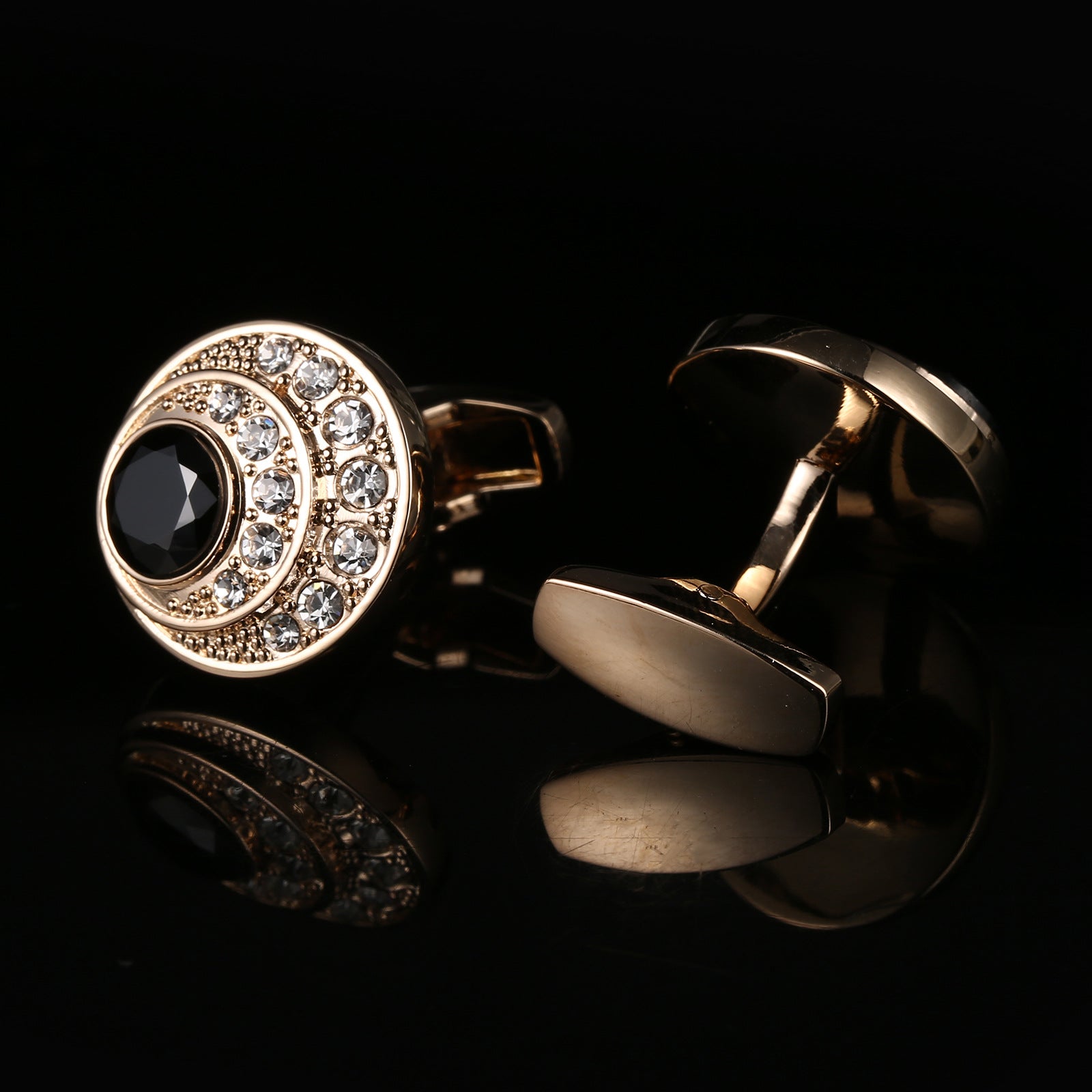 Angel Eyes Rose Gold Cufflinks