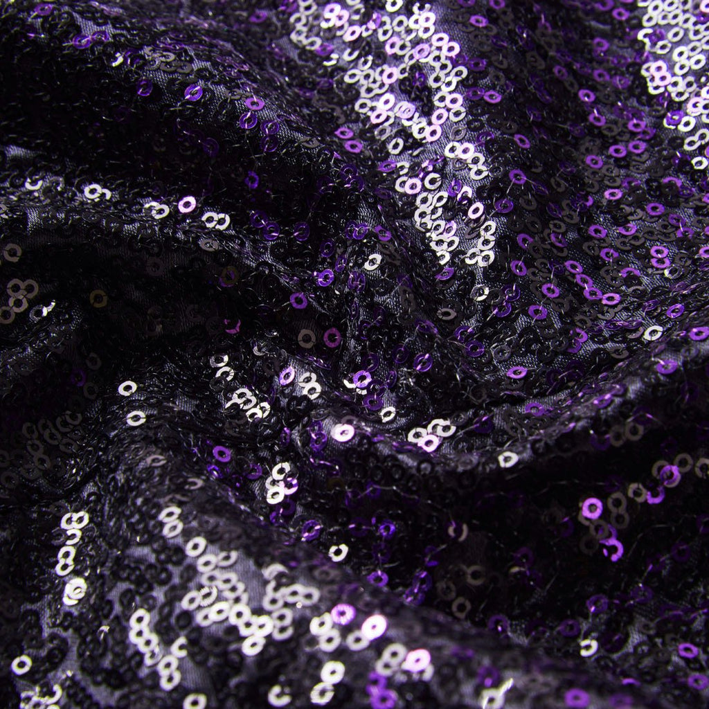 Men's Gradient Sparkling Purple and Black Sequin Jacket