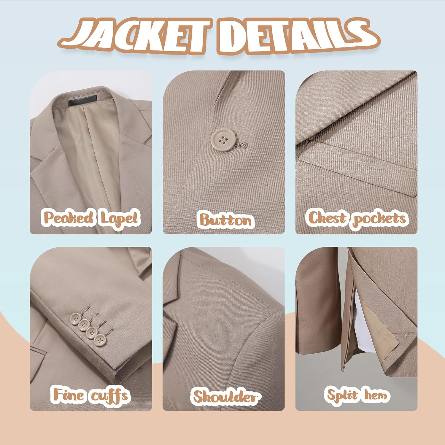 Plus Size Suits for Men Notch Collar Tuxedo Blazer Vest Pants Solid Prom Business Party Event Banquet Performance