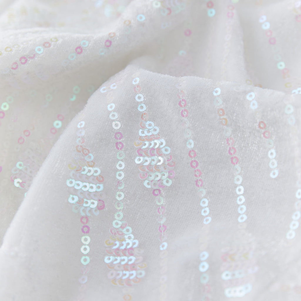 Men's Sequin White Jacket Pink Falling Stars