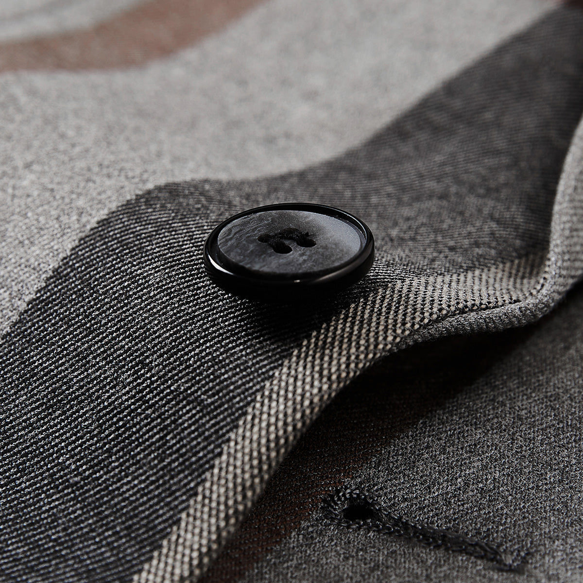 Men's 3-Piece Modern Plaid Design Light Gray Tuxedo