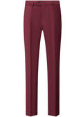 Men's Classic Burgundy  Suit Pants Slim Fit Formal Trousers