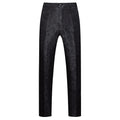 【Select pants size for set】Men's Rose Embroidery Black Pants