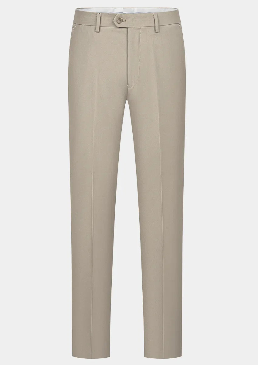 Men's 3-Piece Damask Jacquard Wedding Tan Tuxedo