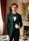 Men_s_3-Piece_Traditional_Collar_Green_Paisley_Fitted_Suit