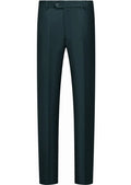 Men's Dark Green Suit Pants Slim Fit Formal Trousers