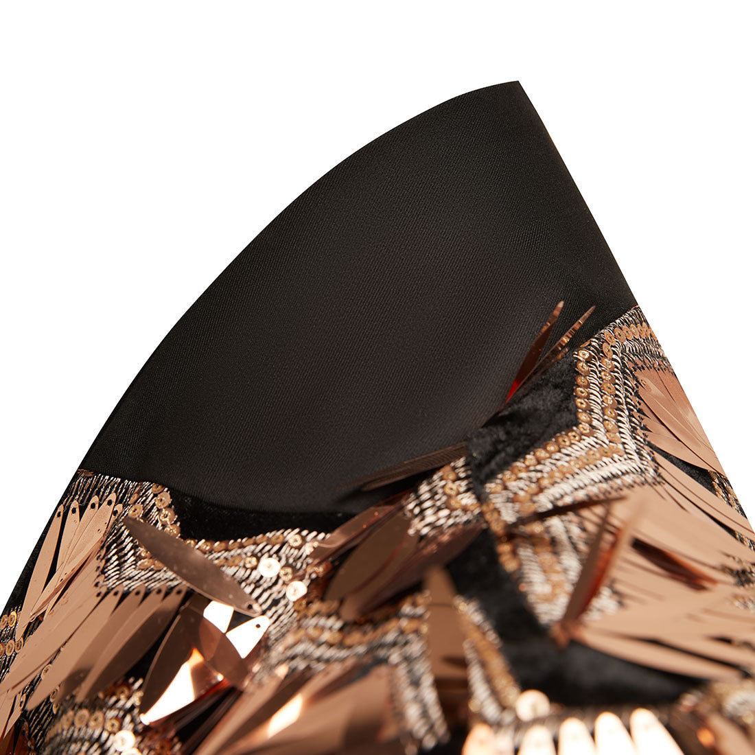 Men's Fashion Fringed Sequin Tassels Rose Gold Blazer