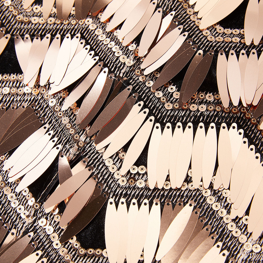 Men's Fashion Fringed Sequin Tassels Rose Gold Tuxedo