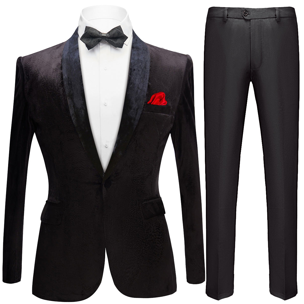 Men's Luxurious Velvet Black Tuxedo